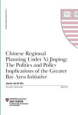Chinese Regional Planning Under Xi Jinping: The Politics and Policy Implications of the Greater Bay Area Initiative - Jason Jia-Xi Wu Tony Saich ...