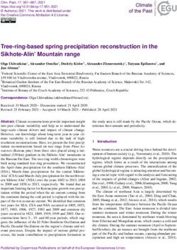 Tree-ring-based spring precipitation reconstruction in the Sikhote-Alin' Mountain range - CP