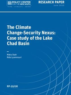 The Climate Change-Security Nexus: Case study of the Lake Chad Basin - RESEARCH PAPER - Policy Center for the ...