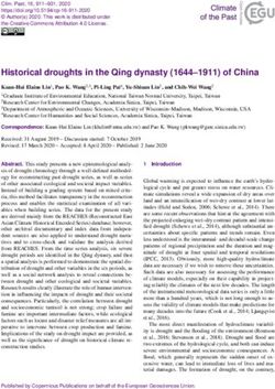 Historical droughts in the Qing dynasty (1644-1911) of China - CP