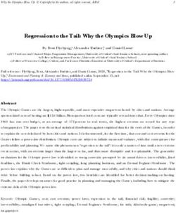 Regression to the Tail: Why the Olympics Blow Up - arXiv