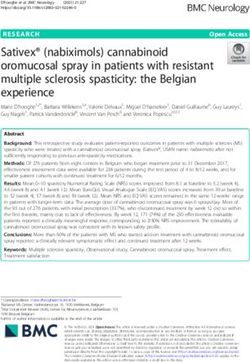 Sativex (nabiximols) cannabinoid oromucosal spray in patients with resistant multiple sclerosis spasticity: the Belgian experience