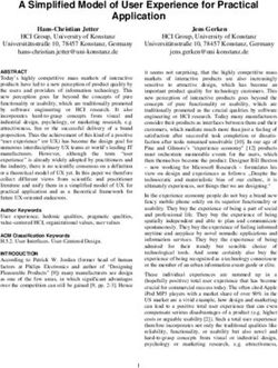 A Simplified Model of User Experience for Practical Application