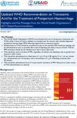 Updated WHO Recommendation on Tranexamic Acid for the Treatment of Postpartum Haemorrhage