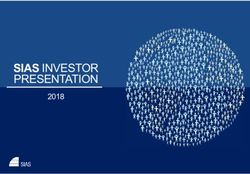 SIAS INVESTOR PRESENTATION 2018 - SIAS SPA