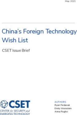 China's Foreign Technology Wish List - CSET Issue Brief - AUTHORS Ryan Fedasiuk Emily Weinstein Anna Puglisi - Center for Security ...