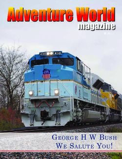 ADVENTURE WORLD MAGAZINE - GEORGE H W BUSH WE SALUTE YOU!