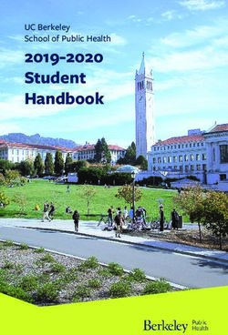 2019-2020 Student Handbook - UC Berkeley School of Public Health - UC Berkeley School of Public ...