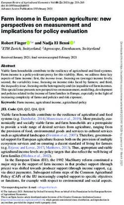 Farm income in European agriculture: new perspectives on measurement and implications for policy evaluation - Oxford Academic ...