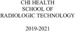 CHI HEALTH SCHOOL OF RADIOLOGIC TECHNOLOGY 2019-2021