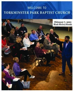 February 7, 2021 Black History Month - Yorkminster Park Baptist Church