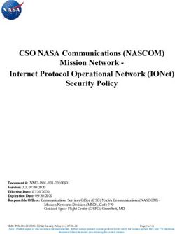 CSO NASA Communications (NASCOM) Mission Network - Internet Protocol Operational Network (IONet) Security Policy
