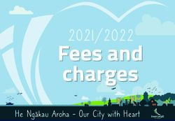 Fees and charges 2021/2022 - He Ngākau Aroha - Our City with Heart - Invercargill City Council