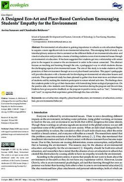 A Designed Eco-Art and Place-Based Curriculum Encouraging Students' Empathy for the Environment - MDPI