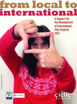 From local to international - A Support For the Development of International Film Projects 2021