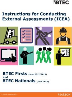 Instructions for Conducting External Assessments (ICEA) - BTEC Nationals (from 2016) - Pearson