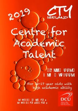 Centre for Academic Talent - For 12-17 year olds with high academic ability 2 Week Summer Academic Programme - DCU