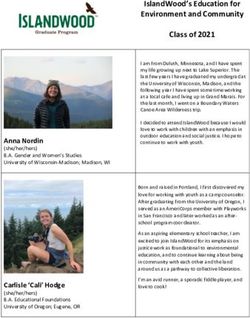 IslandWood's Education for Environment and Community Class of 2021