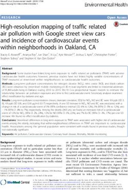 High-resolution mapping of traffic related air pollution with Google street view cars and incidence of cardiovascular events within neighborhoods ...