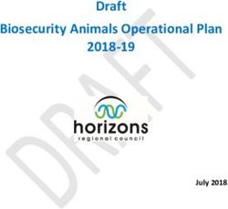 Draft Biosecurity Animals Operational Plan 2018-19 - July 2018 - Horizons ...