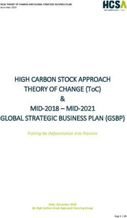 HIGH CARBON STOCK APPROACH THEORY OF CHANGE (TOC)