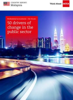 50 drivers of change in the public sector - Malaysia COUNTRY REPORT: ACCA Global