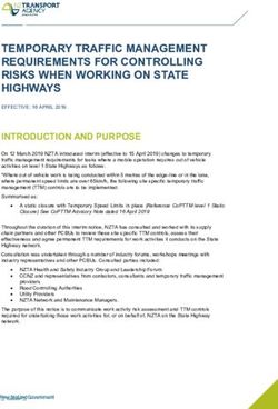 TEMPORARY TRAFFIC MANAGEMENT REQUIREMENTS FOR CONTROLLING RISKS WHEN WORKING ON STATE HIGHWAYS