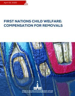 FIRST NATIONS CHILD WELFARE: COMPENSATION FOR REMOVALS - April 02, 2020 - Parliamentary Budget ...