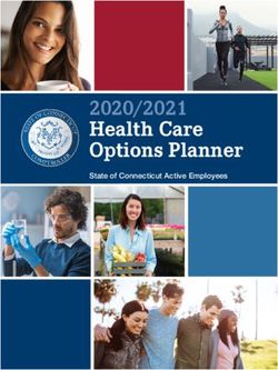 2020/2021 Health Care Options Planner - State of Connecticut Active Employees - Inside Southern