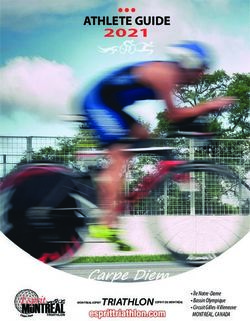ATHLETE GUIDE 2021 - Île Notre-Dame Bassin Olympique Circuit Gilles-Villeneuve - Esprit Triathlon