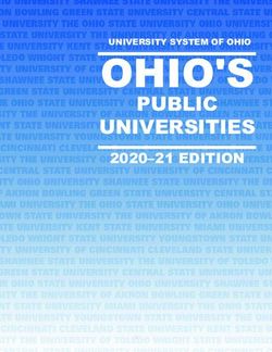 OHIO'S PUBLIC UNIVERSITIES - 2020-21 EDITION