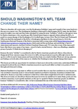 SHOULD WASHINGTON'S NFL TEAM CHANGE THEIR NAME?