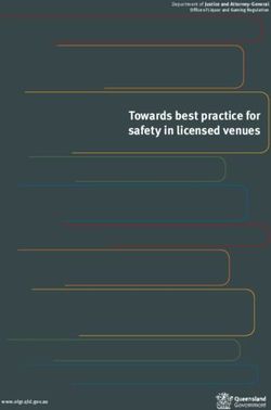 Towards best practice for safety in licensed venues - Department of Justice and Attorney-General