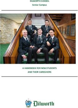 DILWORTH SCHOOL - A HANDBOOK FOR NEW STUDENTS AND THEIR CAREGIVERS - Senior Campus