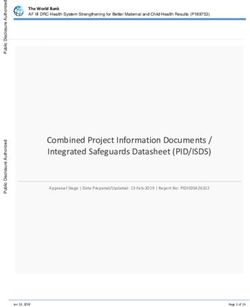 Combined Project Information Documents / Integrated Safeguards Datasheet (PID/ISDS) - Early Warning System