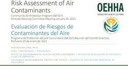 Risk Assessment of Air Contaminants