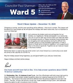 Ward 5 News Update - December 10, 2020 - City of Burlington