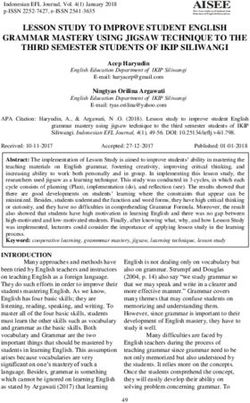 LESSON STUDY TO IMPROVE STUDENT ENGLISH GRAMMAR MASTERY USING JIGSAW TECHNIQUE TO THE THIRD SEMESTER STUDENTS OF IKIP SILIWANGI - Journal UNIKU