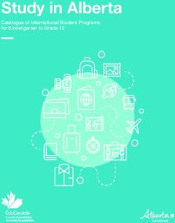 Study in Alberta Catalogue of International Student Programs for Kindergarten to Grade 12