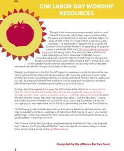 CIW LABOR DAY WORSHIP RESOURCES - Alliance for Fair Food