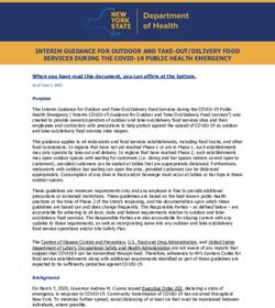 INTERIM GUIDANCE FOR OUTDOOR AND TAKE-OUT/DELIVERY FOOD SERVICES DURING THE COVID-19 PUBLIC HEALTH EMERGENCY