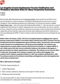 Los Angeles County Implements Vaccine Verification and Workplace Mandate Rules for Many Hospitality Businesses