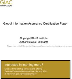 Global Information Assurance Certification Paper
