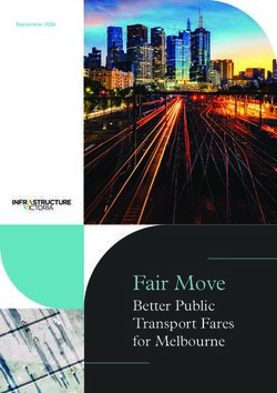Fair Move Better Public Transport Fares for Melbourne - September 2020