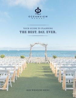 THE BEST. DAY. EVER. YOUR GUIDE TO PLANNING - 2022 WEDDING MENU - Oceanview Nahant