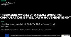 COMPUTATION IS FREE, DATA MOVEMENT IS NOT - TRR 154