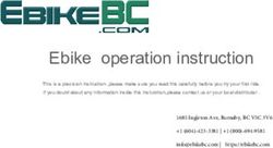 Ebike operation instruction - ENVO