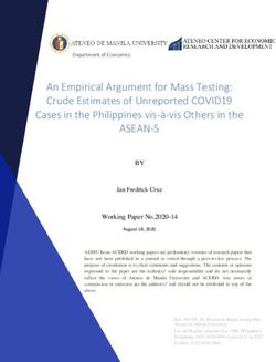 ASEAN-5 An Empirical Argument for Mass Testing: Crude Estimates of Unreported COVID19 Cases in the Philippines vis-à-vis Others in the - Ateneo de ...