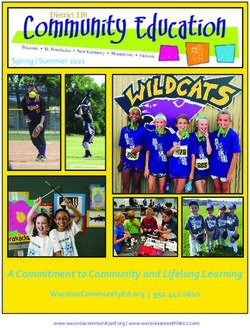 A Commitment to Community and Lifelong Learning - Spring / Summer 2021 - WaconiaCommunityEd.org