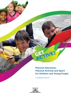 Physical Education, Physical Activity and Sport for Children and Young People - A Guiding Framework